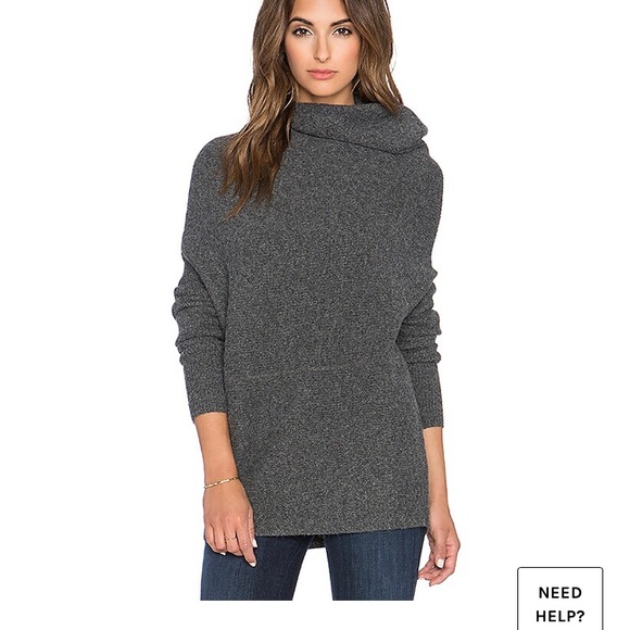Lindley Sweater in Medium Heather Grey - Picture 1 of 4